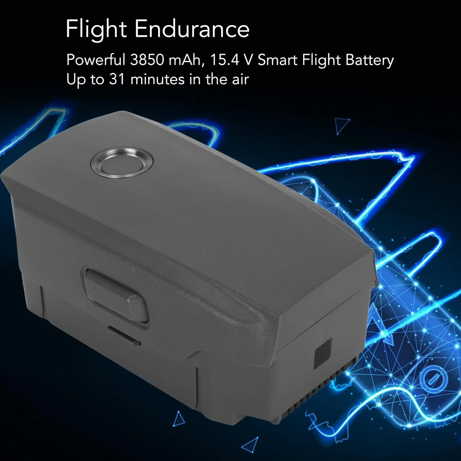 باتری هوشمند پرواز TUWEI برای Mavic 2، باتری یدکی جایگزین 3850mAh با گرمایش خودکار، لوازم جانبی زمان پرواز 31 دقیقه ای برای Mavic 2 Pro، برای پهپاد Mavic 2 Zoom، 2 عدد