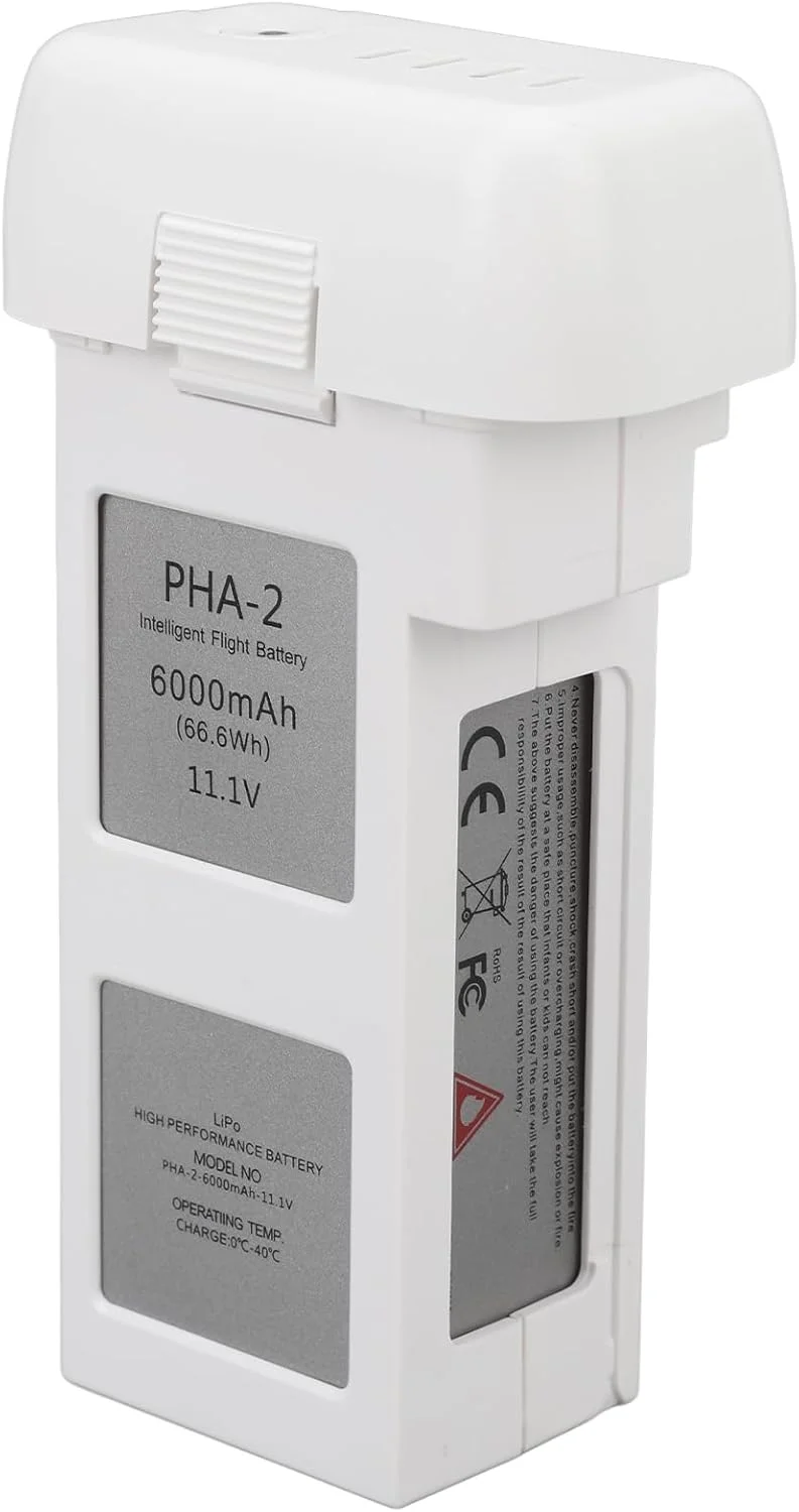 باتری هوشمند برای پهپاد 2، 6000mAh 11.1V 66.6Wh، باتری جایگزین پهپاد 2، زمان پرواز 25 دقیقه