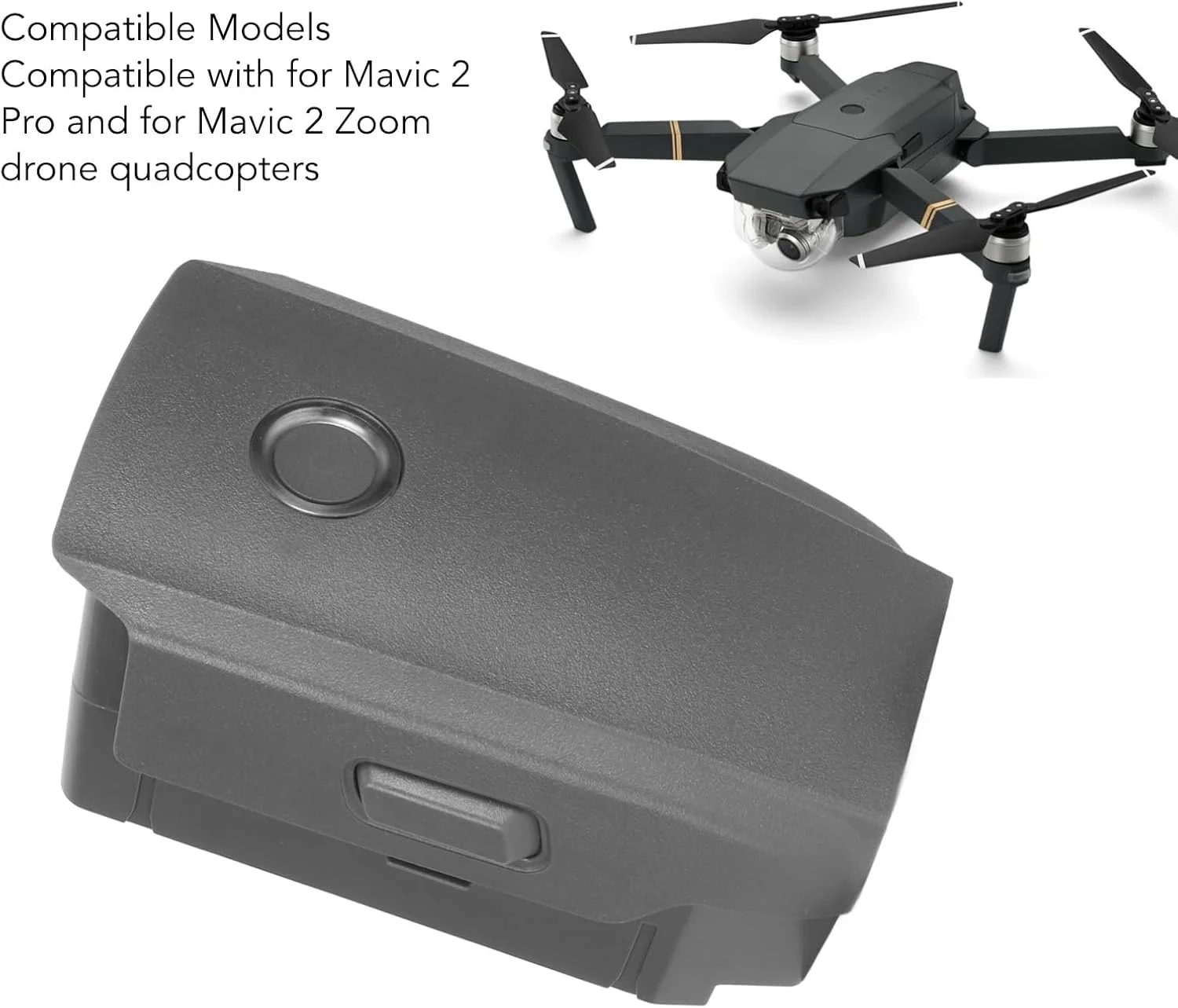 باتری هوشمند پرواز TUWEI برای Mavic 2، باتری یدکی جایگزین 3850mAh با گرمایش خودکار، لوازم جانبی زمان پرواز 31 دقیقه ای برای Mavic 2 Pro، برای پهپاد Mavic 2 Zoom، 2 عدد