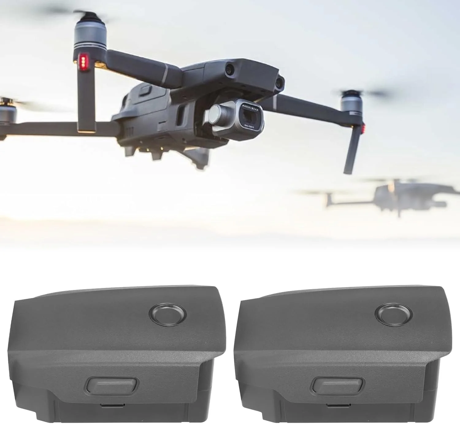 باتری هوشمند پرواز TUWEI برای Mavic 2، باتری یدکی جایگزین 3850mAh با گرمایش خودکار، لوازم جانبی زمان پرواز 31 دقیقه ای برای Mavic 2 Pro، برای پهپاد Mavic 2 Zoom، 2 عدد