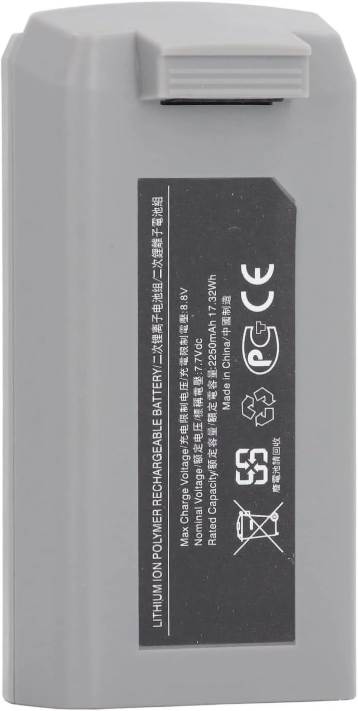 باتری پرواز هوشمند، 7.7 ولت با چگالی انرژی بالا و توان پایدار 2250 میلی آمپر ساعت | باتری یدکی جایگزین | لوازم جانبی پهپاد برای پهپادهای MINI2 و MINI2 SE