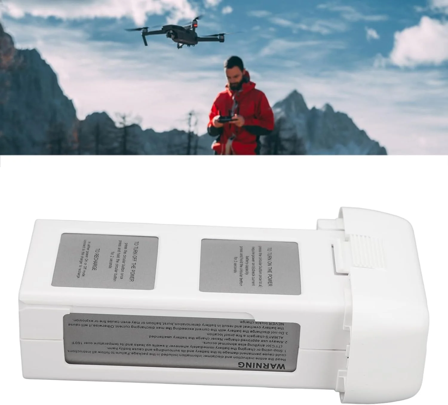 باتری هوشمند برای پهپاد 2، 6000mAh 11.1V 66.6Wh، باتری جایگزین پهپاد 2، زمان پرواز 25 دقیقه