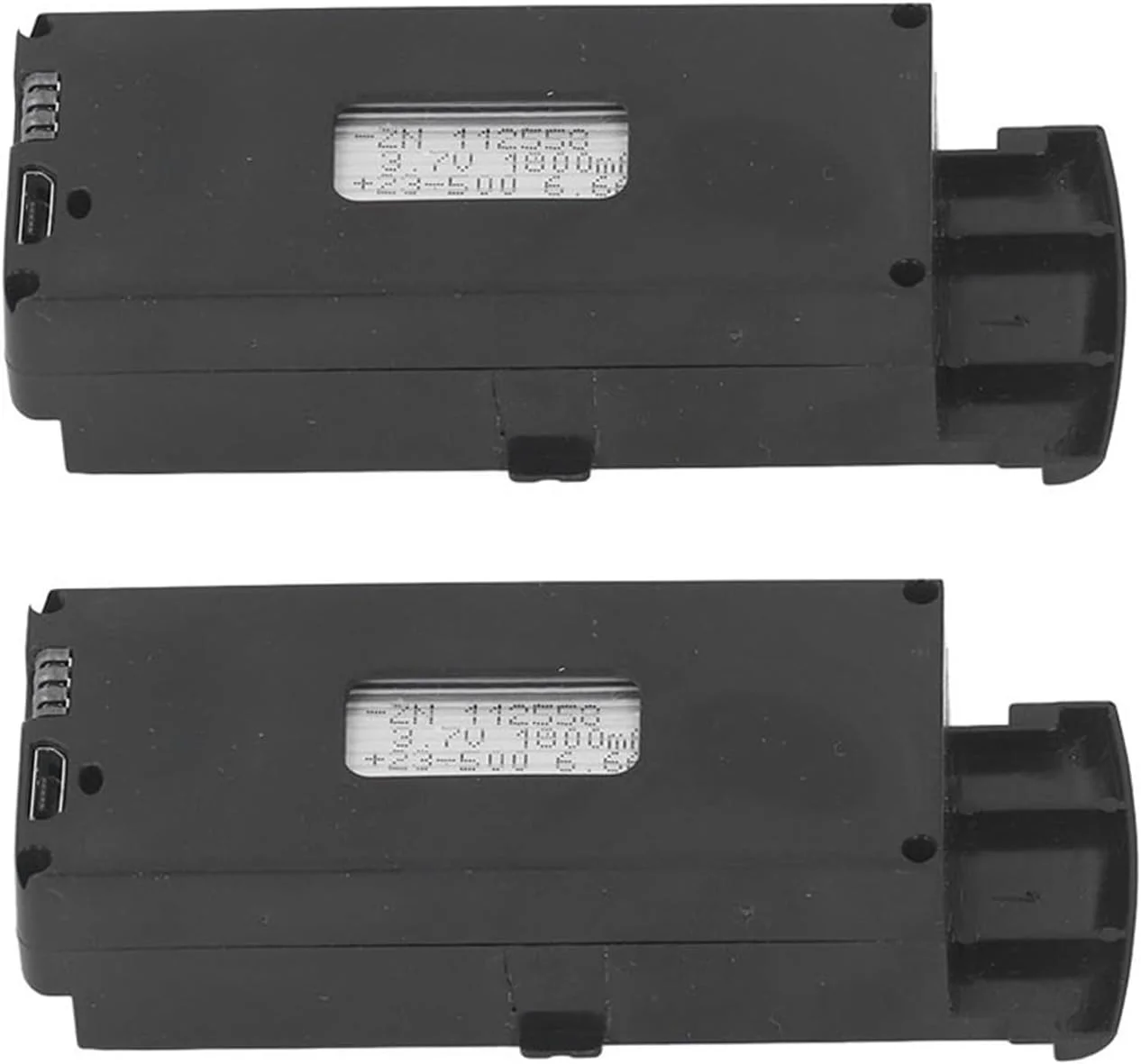 مجموعه کابل شارژ باتری پهپاد RC، 2 عدد باتری لیتیومی 3.7 ولت 1800 میلی آمپر ساعتی سبک وزن برای هواپیمای RC G6