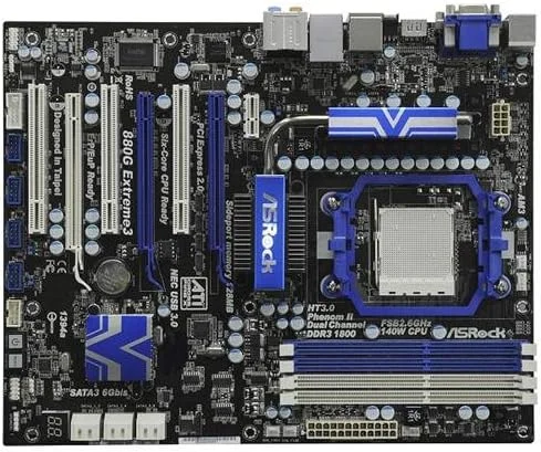 مادربرد ASRock 880G EXTREME3 سوکت AM3/AMD 880G/SATA3 و USB 3.0/A&V&GbE/ATX
