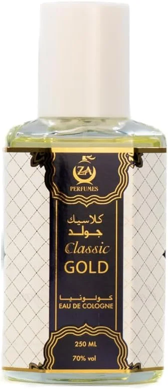 ادکلن کلاسیک گلد 250 میلی لیتر – مرکبات خنک و تازه از عطر زهره الاقصی