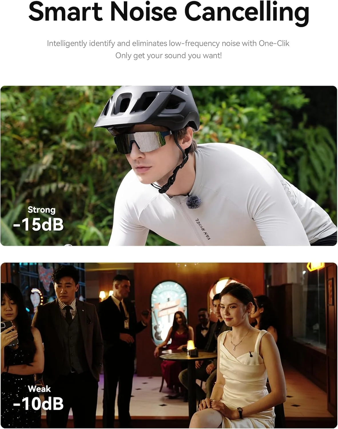 میکروفون یقه ای بی سیم Hollyland Lark M2S Ultimate Combo (RX دوربین + RX لایتنینگ + RX Type-C) برای آیفون/دوربین/اندروید/کامپیوتر، میکروفون جمع و جور، گیره تیتانیومی، حذف نویز، مناسب برای ولاگ