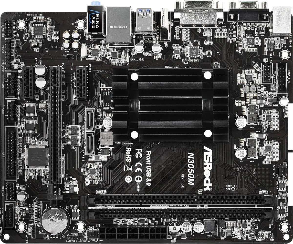 مادربرد ASRock Micro ATX DDR3 1066 مدل N3050M مادربرد ASRock Micro ATX DDR3 1066 مدل N3050M