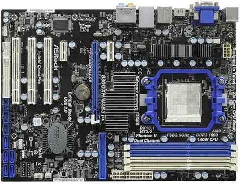 مادربرد ASRock 880GXH/USB3 سوکت AM3/AMD 880G/Hybrid CrossFireX/USB 3.0/A&V&GbE/ATX