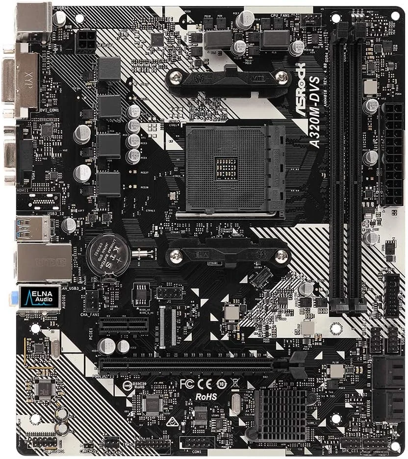 مادربرد ASRock AMD A320 DDR4-SDRAM Micro ATX