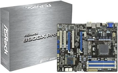 مادربرد ASRock 890GX PRO3 سوکت AM3+/AMD 890GX/Quad&Hybrid CrossFireX/SATA3&USB 3.0/A&V&GbE/ATX