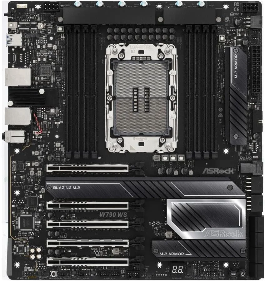 مادربرد ASRock 90-MXBP3، AMD W790، DDR4، LGA 1700، Micro ATX