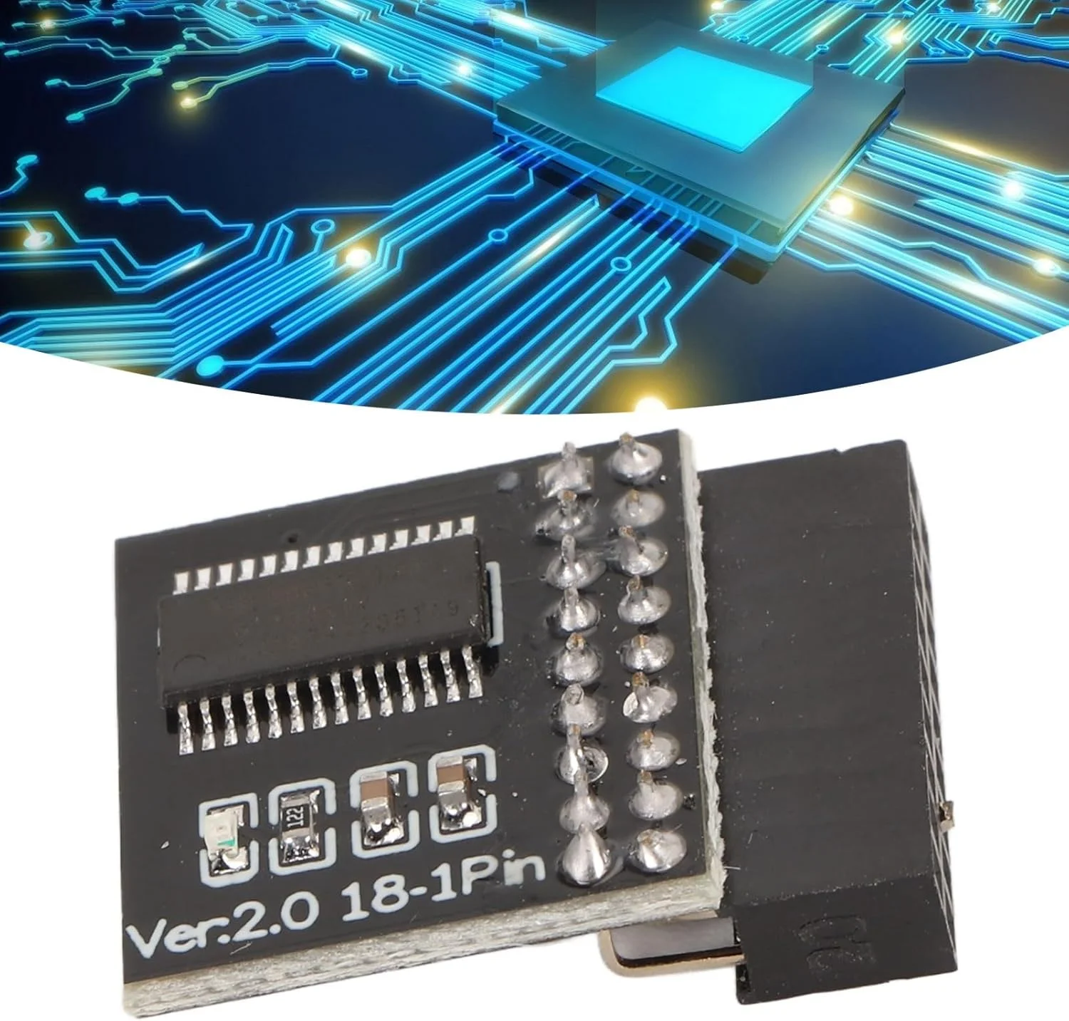 ماژول TPM 2.0 مدل ASROCKRACK با تراشه SLB9665 برای مادربرد، ذخیره سازی ایمن کلیدهای رمزگذاری، عملکرد پایدار