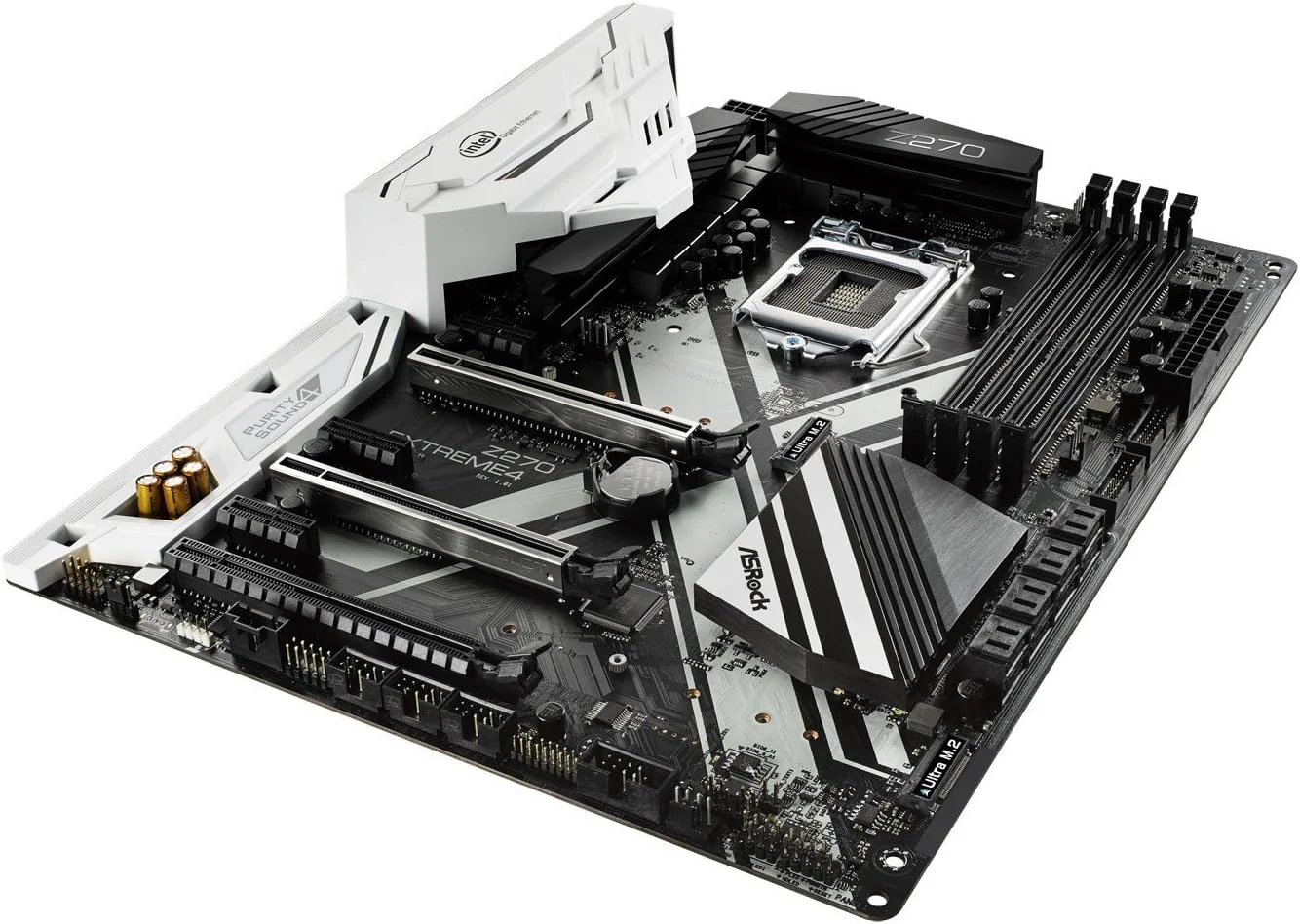مادربرد ASRock Z270 EXTREME4 LGA1151/ Intel Z270/ DDR4/ Quad CrossFireX & Quad SLI/ SATA3&USB3.1/ M.2/ A&GbE/ ATX