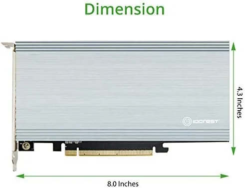 کنترلر رایزر Syba Quad M.2 NVMe به PCIe 3.0 x16 با پهنای باند x8 - پشتیبانی از مادربردهای بدون بایفورکیشن (SI-PEX40157) کنترلر رایزر Syba Quad M.2 NVMe به PCIe 3.0 x16 با پهنای باند x8 - پشتیبانی از مادربردهای بدون بایفورکیشن (SI-PEX40157)