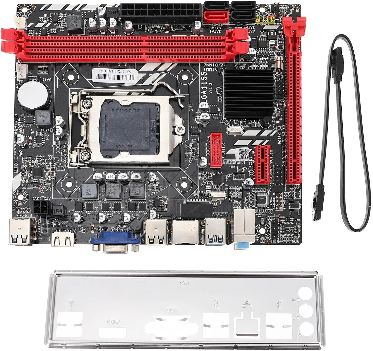 مادربرد کامپیوتر Micro ATX مدل VALICLUD با سوکت 1155، دارای اسلات رم دوتایی، پشتیبانی از پردازندههای Core با پورتهای USB متعدد و طراحی خازن جامد برای بازی و ارتقاء دسکتاپ مادربرد کامپیوتر Micro ATX مدل VALICLUD با سوکت 1155، دارای اسلات رم دوتایی، پشتیبانی از پردازندههای Core با پورتهای USB متعدد و طراحی خازن جامد برای بازی و ارتقاء دسکتاپ