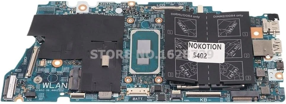مادربرد لپ تاپ Vostro 5402 5502 با پردازنده I3-1115G4 DDR4 مدل 19862-1 WTXV4 CN-04D2JV 4D2JV