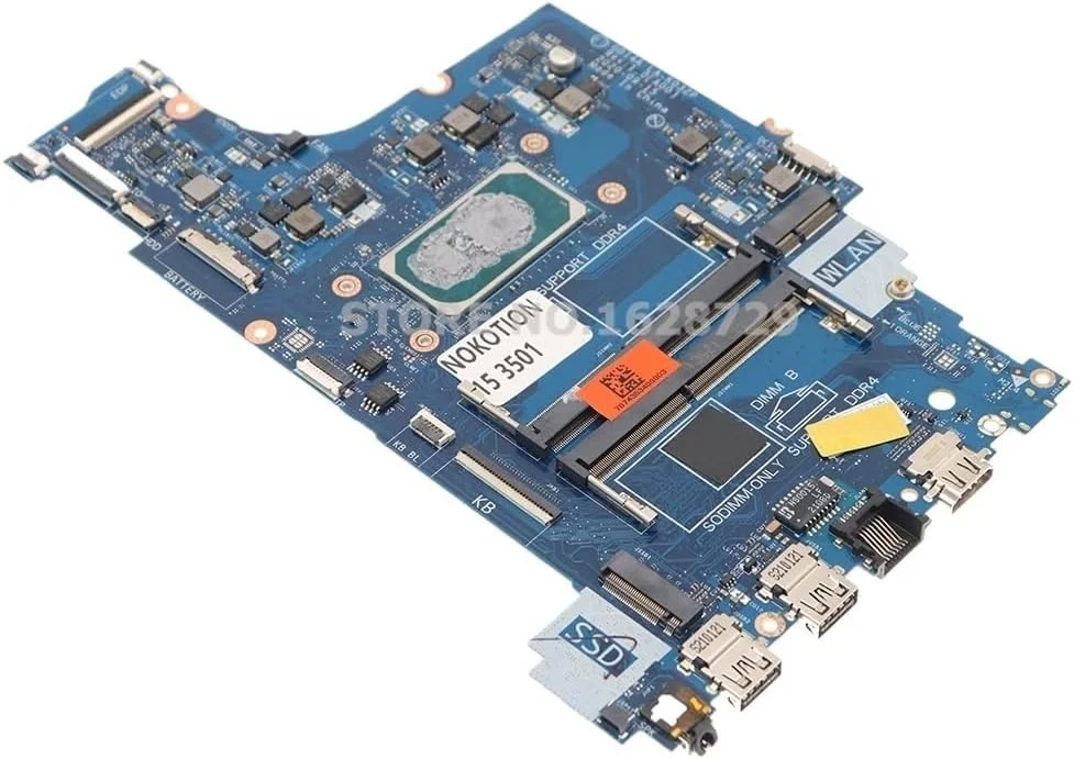 مادربرد لپ تاپ Vostro 15 3501 3500 مدل SRK05 I5-1135G7 CN-0RYXFP 0RYXFP RYXFP GDI4A LA-K032P (پردازنده Celeron 6305)