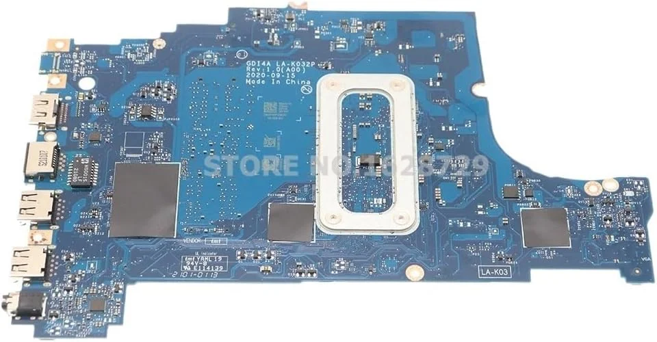 مادربرد لپ تاپ Vostro 15 3501 3500 مدل SRK05 I5-1135G7 CN-0RYXFP 0RYXFP RYXFP GDI4A LA-K032P (پردازنده Celeron 6305)