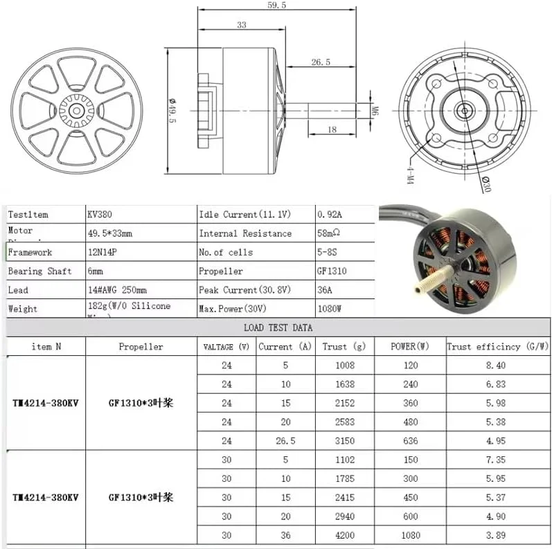 موتور براشلس X4214 4214 380KV 6-8S Lipo UAV برای پهپاد مسابقه ای RC FPV کلاس X 13 اینچی، قطعه هواپیما پرواز دوربرد (4214 4 عددی) موتور براشلس X4214 4214 380KV 6-8S Lipo UAV برای پهپاد مسابقه ای RC FPV کلاس X 13 اینچی، قطعه هواپیما پرواز دوربرد (4214 4 عددی)