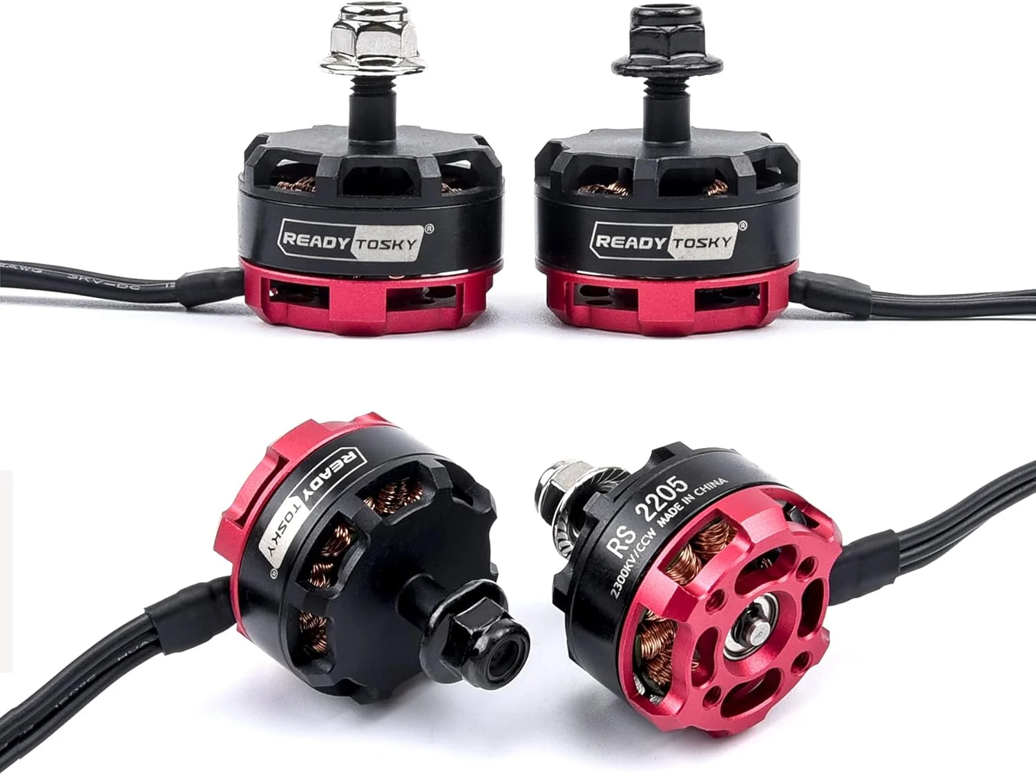 موتور براشلس ReadytoSky RS2205 2300KV، موتورهای 3-4S RC با چرخش ساعتگرد/پادساعتگرد برای پهپاد مسابقه ای FPV و مولتی کوپتر FPV