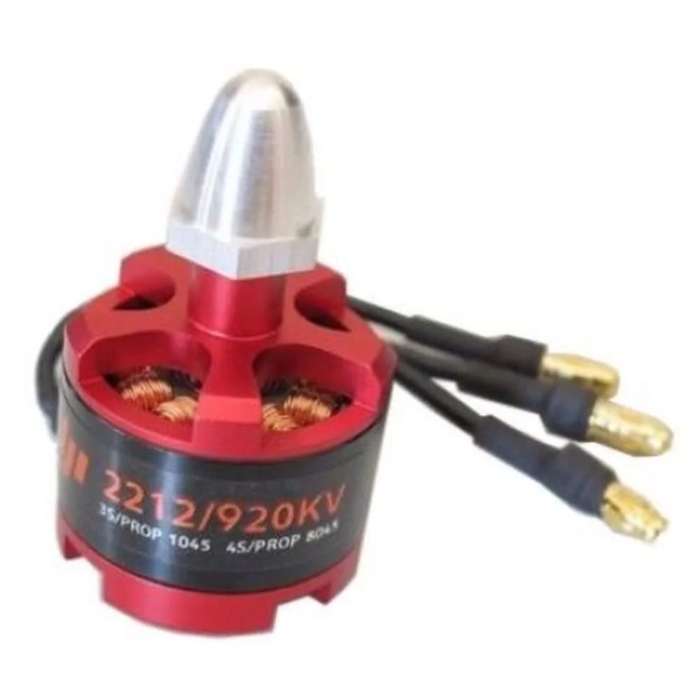 موتور براشلس دی سی 2212 920KV روبودو DJI برای پهپاد با درپوش مشکی (چرخش موتور CW)