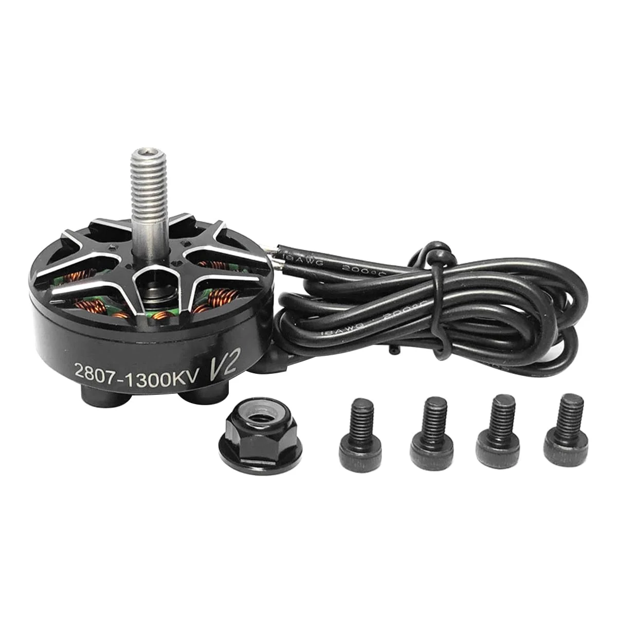 موتور براشلس YSIDO 2807 V2 1300KV سازگار با Sarini برای پهپادهای FPV Freestyle، قطعات یدکی مولتی کوپتر DIY