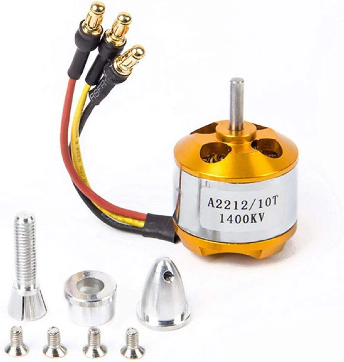 موتور براشلس DC مدل A2212 1400 KV از Robotbanao برای کوادکوپتر، پهپاد و هواپیمای RC