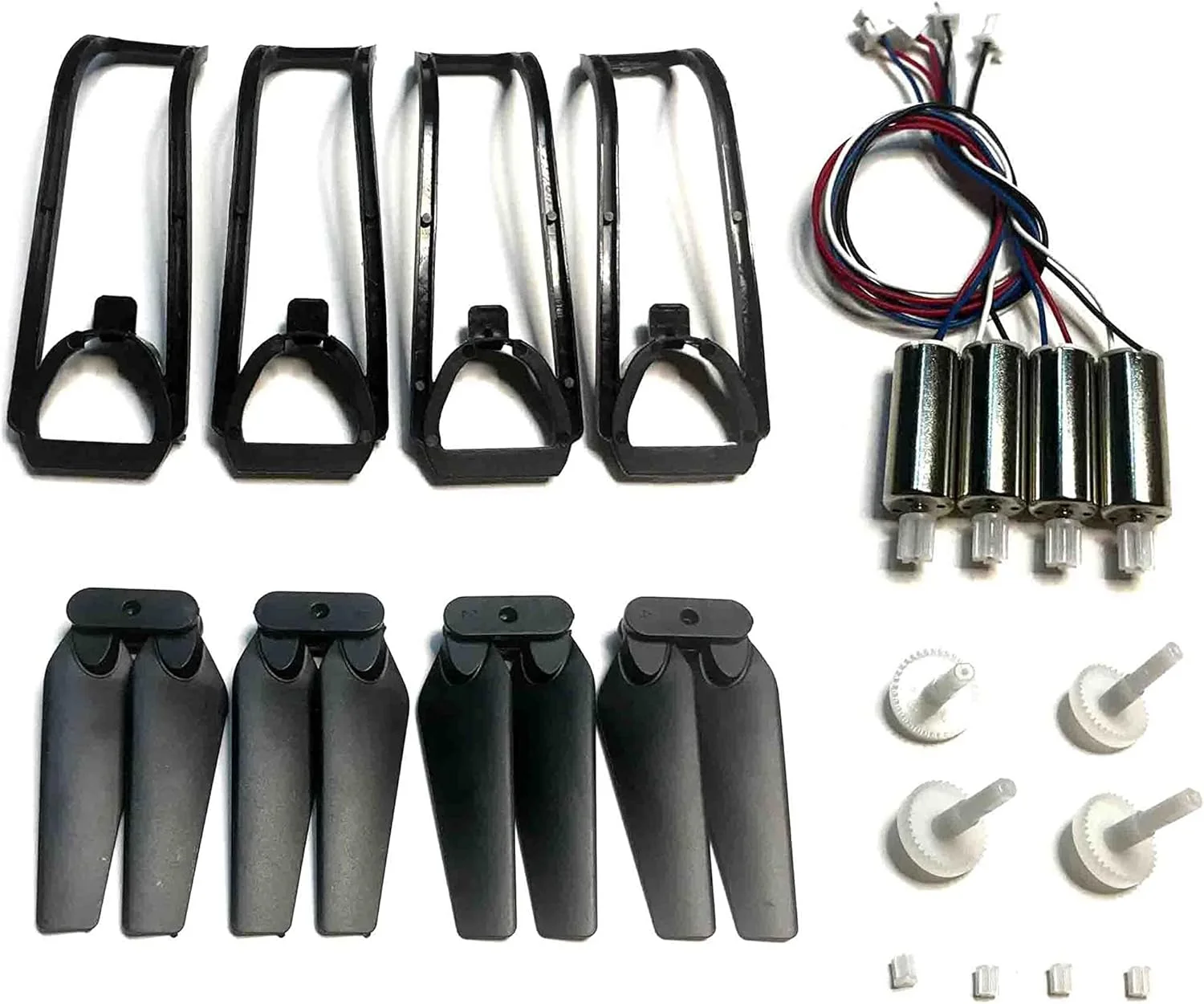 موتور پهپاد کنترلی، قطعات یدکی شامل بازو، پروانه، محافظ پره، چرخ دنده و کیت تعویض موتور، مناسب برای کوادکوپتر E88 Teng1 E88 PRO (نسخه جدید 2)