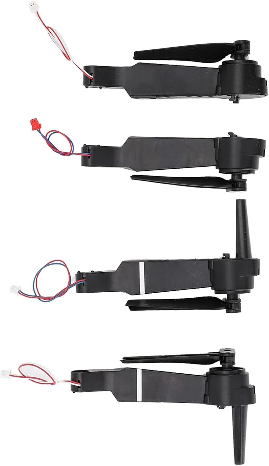 4 عدد بازوی موتور پهپاد با ملخ، قطعات قاب پلاستیکی پهپاد، جایگزینی موتور بازوی کوادکوپتر برای کوادکوپتر تاشو E88 E99 E10 RC