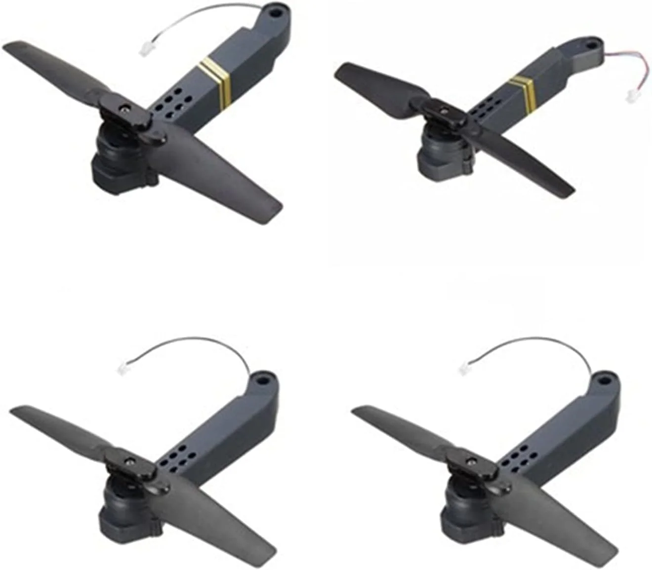 قطعات یدکی بازوهای محور جلو/عقب چپ/راست با موتور و ملخ، جایگزینی قطعات پهپاد برای بازوی موتور ملخ کوادکوپتر RC