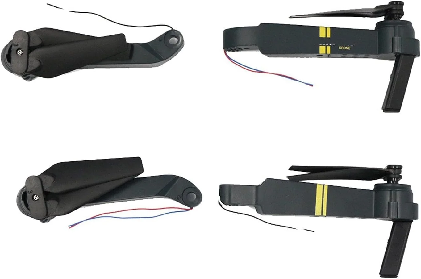 بازوی محور قطعات یدکی با موتور و پروانه، برای کوادکوپتر RC مدل E58