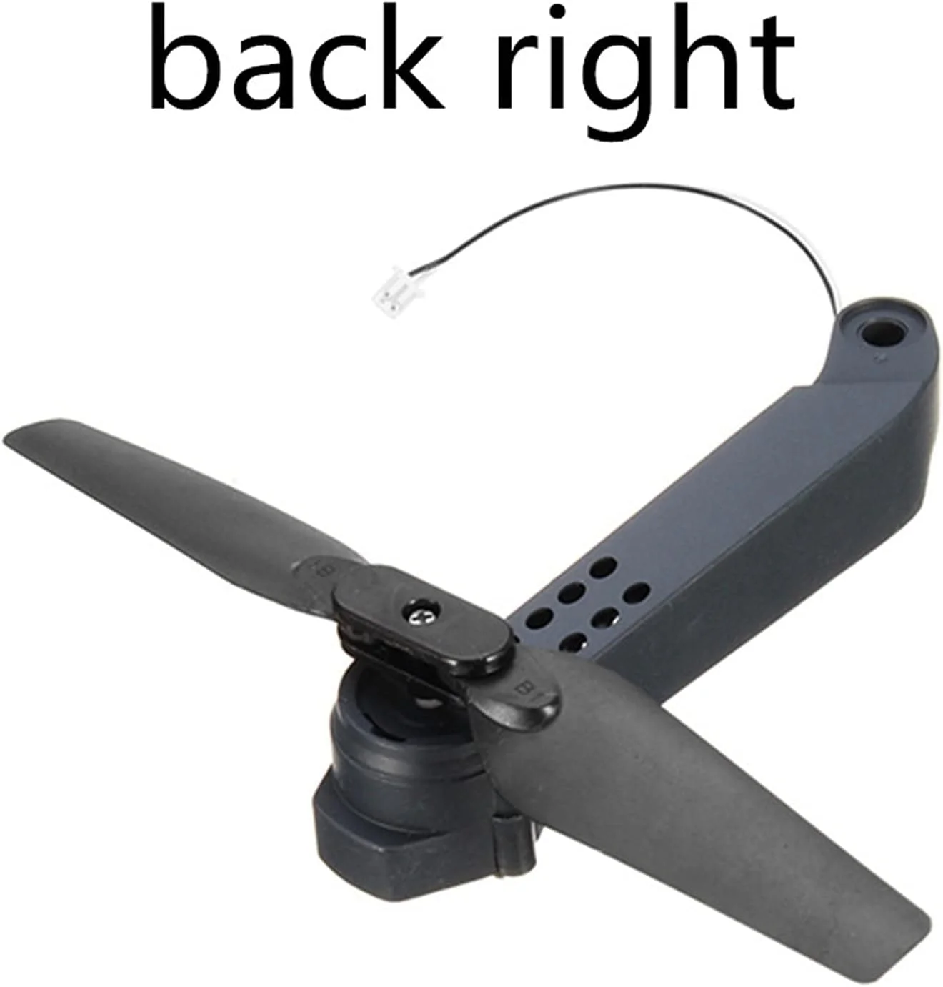 قطعات یدکی بازوهای محور جلو/عقب چپ/راست با موتور و ملخ، جایگزینی قطعات پهپاد برای بازوی موتور ملخ کوادکوپتر RC