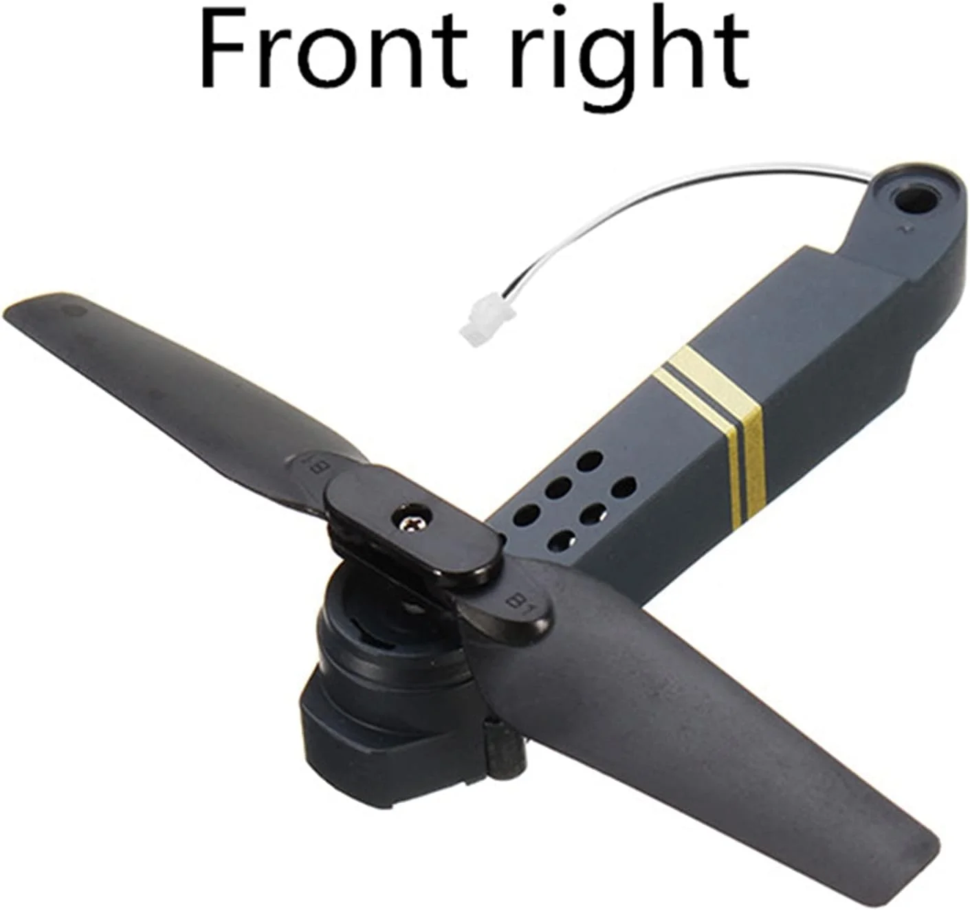 قطعات یدکی بازوهای محور جلو/عقب چپ/راست با موتور و ملخ، جایگزینی قطعات پهپاد برای بازوی موتور ملخ کوادکوپتر RC