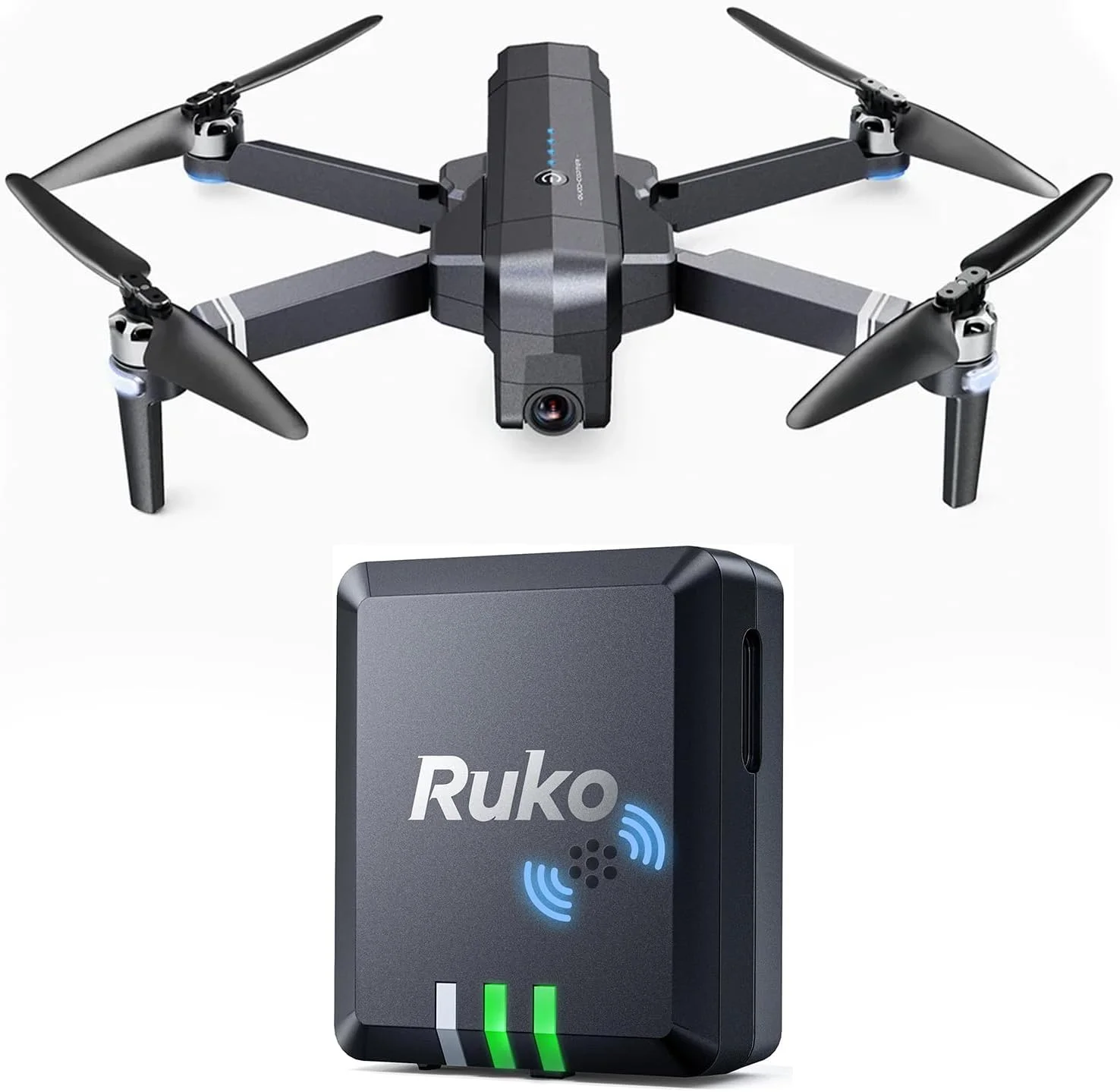 پهپادهای Ruko F11PRO با دوربین 4K برای بزرگسالان و ردیاب/یابنده GPS هواپیمای RC مدل R111S با بوق