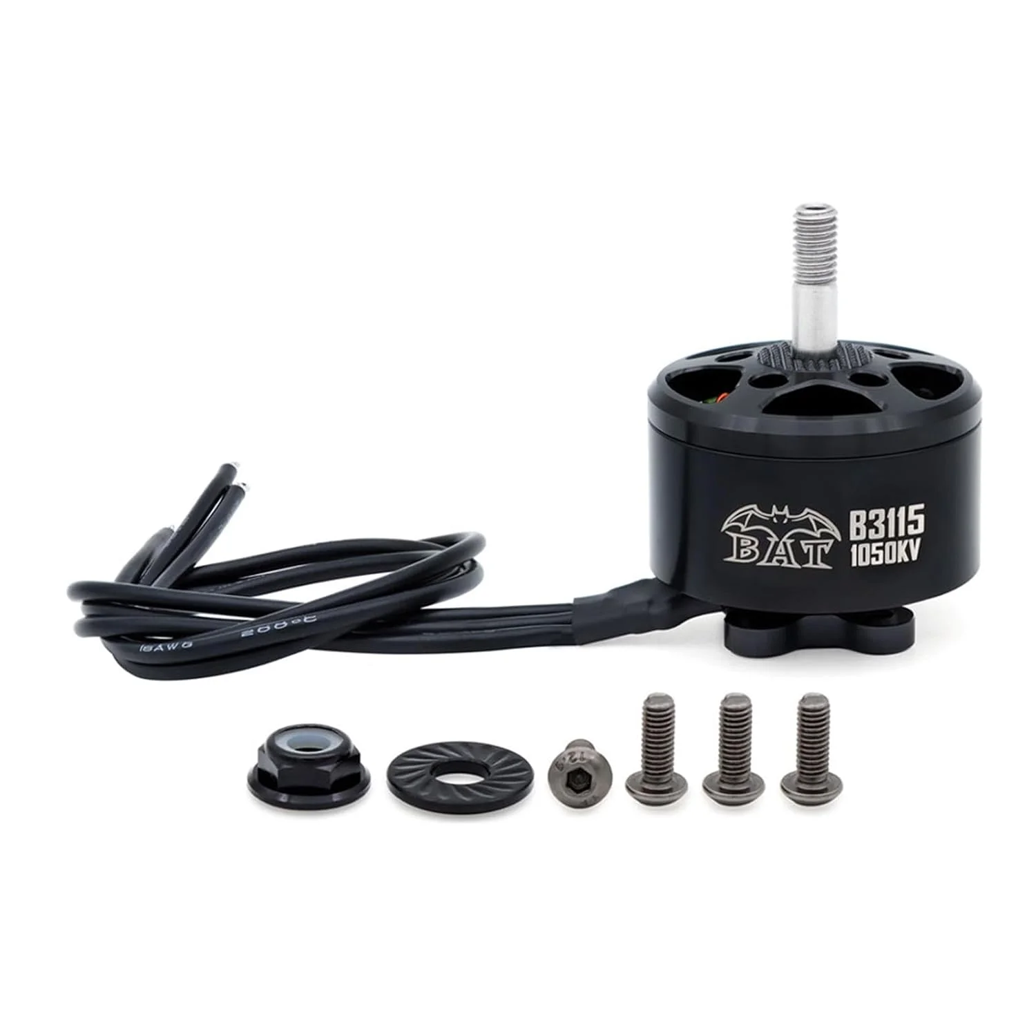 موتور براشلس B3115 FPV – موتور پر قدرت برای پهپادهای مسابقه ای مولتی روتور، بلبرینگ های NMB، سیم پیچ های مسی مقاوم در برابر حرارت، طراحی خنک کننده قابل جابجایی، شفت M5 (1050KV)
