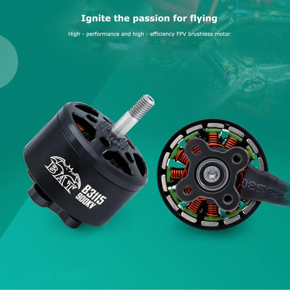 موتور براشلس B3115 FPV – موتور پر قدرت برای پهپادهای مسابقه ای مولتی روتور، بلبرینگ های NMB، سیم پیچ های مسی مقاوم در برابر حرارت، طراحی خنک کننده قابل جابجایی، شفت M5 (1050KV) موتور براشلس B3115 FPV – موتور پر قدرت برای پهپادهای مسابقه ای مولتی روتور، بلبرینگ های NMB، سیم پیچ های مسی مقاوم در برابر حرارت، طراحی خنک کننده قابل جابجایی، شفت M5 (1050KV)