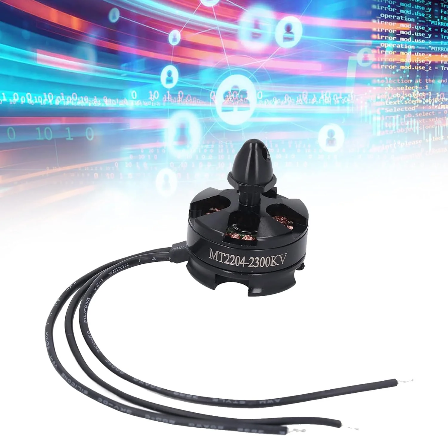 موتور براشلس کوادکوپتر FPV مدل MT2204 2300KV، مقاومت 0.112 اهم، حداکثر تراست 420 گرم، موتور کوادکوپتر برای QAV 180 210 250