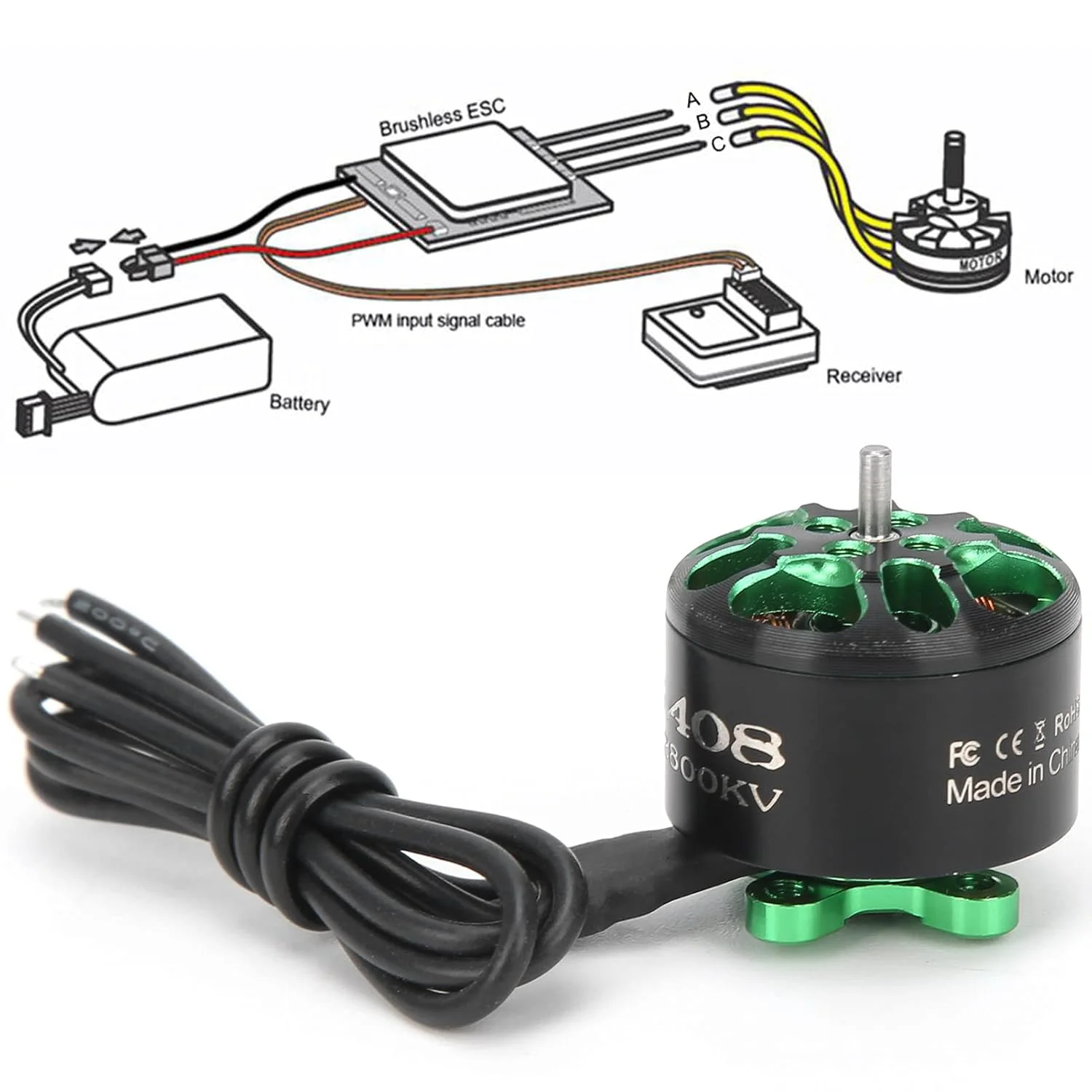 موتور مسابقه ای فلزی پهپاد MXGZ، موتور براشلس برای بهبود عملکرد پهپاد FPV موتور مسابقه ای فلزی پهپاد MXGZ، موتور براشلس برای بهبود عملکرد پهپاد FPV