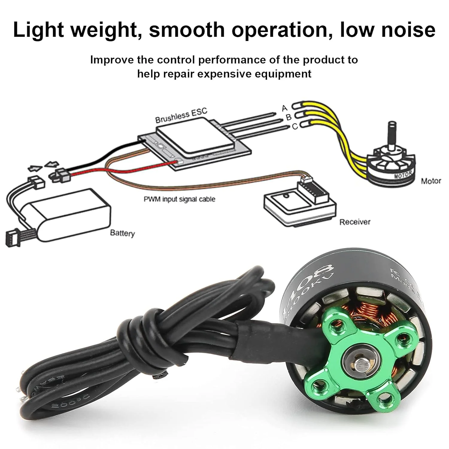 موتور مسابقه ای فلزی پهپاد MXGZ، موتور براشلس برای بهبود عملکرد پهپاد FPV موتور مسابقه ای فلزی پهپاد MXGZ، موتور براشلس برای بهبود عملکرد پهپاد FPV
