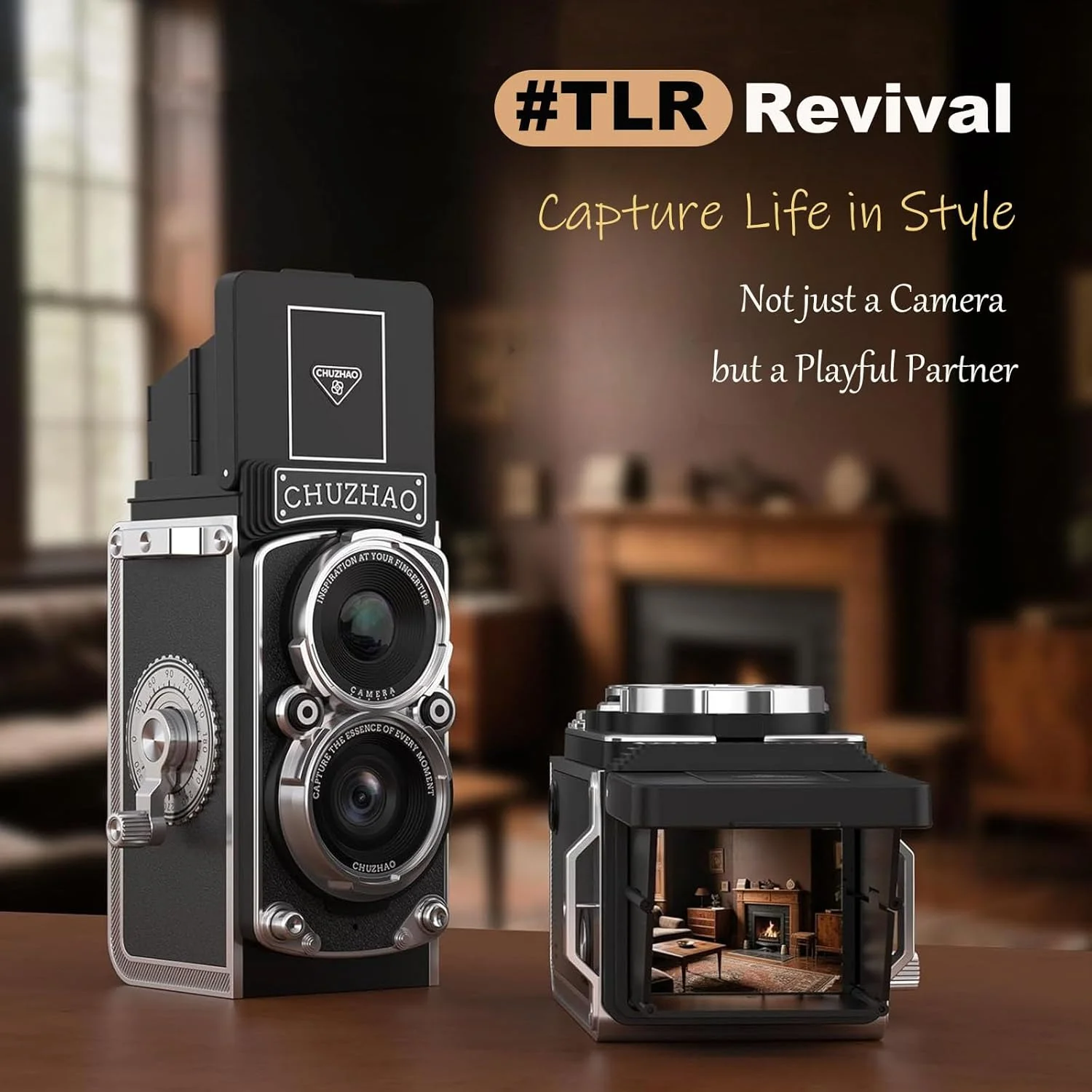 دوربین دیجیتال رترو CHUZHAO، دوربین مینی TLR وینتیج با منظره یاب در سطح کمر، فیلمبرداری 1080P FHD، دوربین های وبلاگ نویسی فوکوس خودکار 12 مگاپیکسلی با فیلتر سیاه و سفید و کارت 16 گیگابایتی برای مبتدیان، بزرگسالان، نوجوانان و کودکان دوربین دیجیتال رترو CHUZHAO، دوربین مینی TLR وینتیج با منظره یاب در سطح کمر، فیلمبرداری 1080P FHD، دوربین های وبلاگ نویسی فوکوس خودکار 12 مگاپیکسلی با فیلتر سیاه و سفید و کارت 16 گیگابایتی برای مبتدیان، بزرگسالان، نوجوانان و کودکان