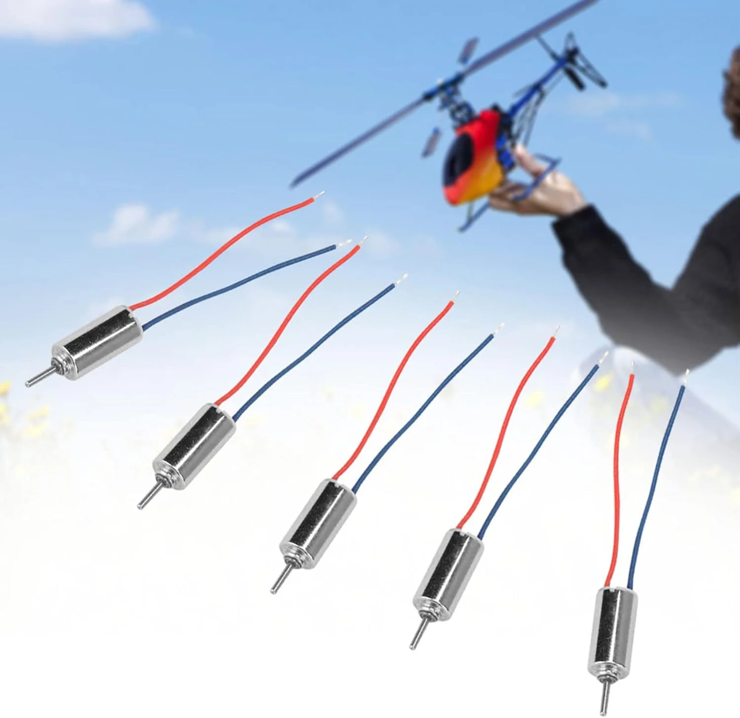 موتور مدل 5 عددی DC 4.5V 32250 دور در دقیقه بدون هسته، موتور کوچک برای هواپیما و اسباب بازی