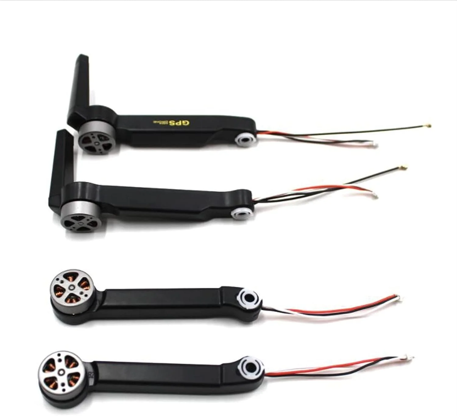 پروانه کوادکوپتر، بازوی موتور براشلس، قطعات یدکی، برای SG108 DM001 L108 GPS RC (مشکی جلو B)