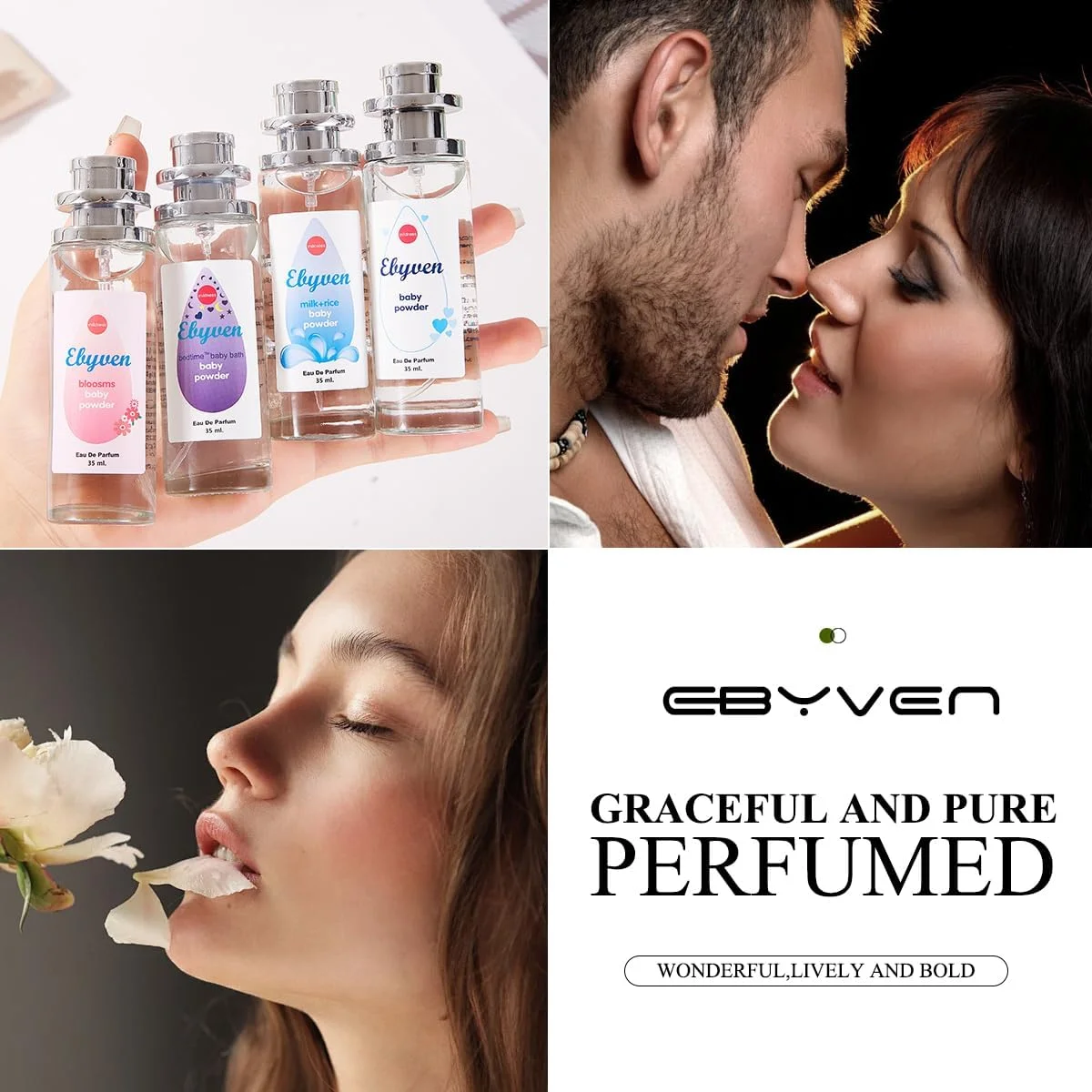 عطر پودر بچه با ماندگاری طولانی، عطر برج کودک با رایحه ای تازه و سبک، رطوبت و رایحه ماندگار - هدیه ای برای خانم ها با رایحه ملایم پودر بچه و گل ها 35 میلی لیتر