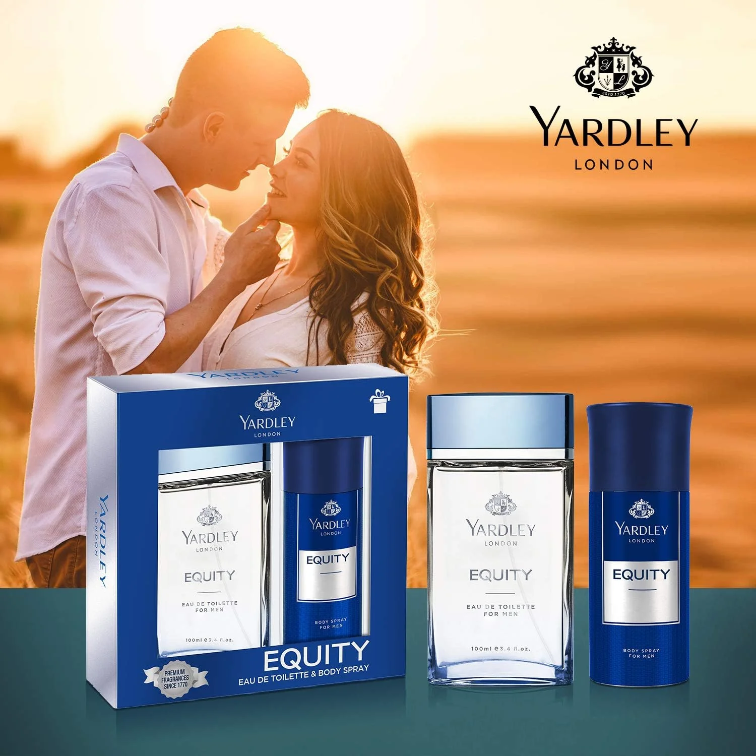 ست هدیه ادو تویلت و اسپری بدن یاردلی Equity - رایحه ای تازه و دلپذیر، ماندگاری طولانی