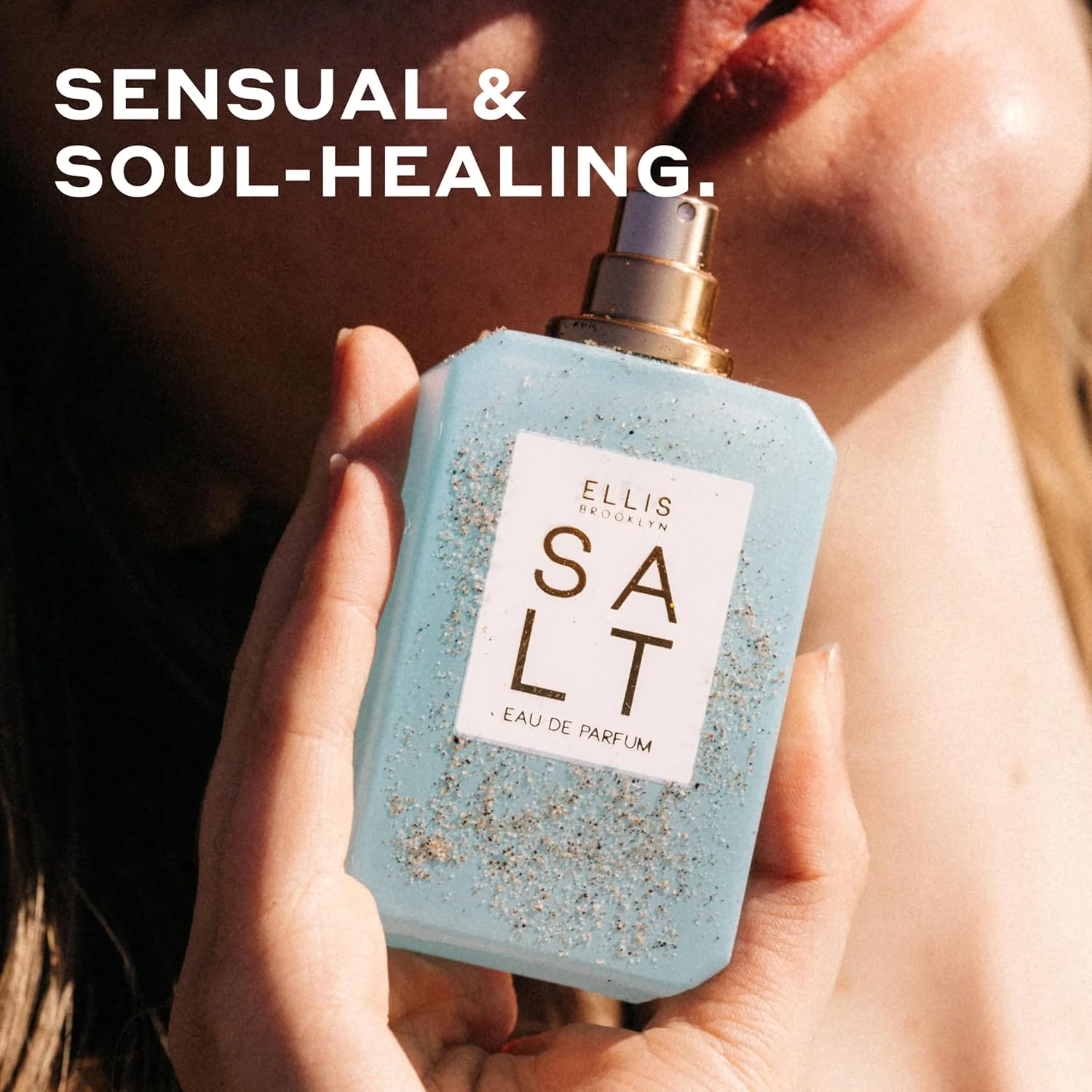 ادکلن زنانه الیس بروکلین Salt، اسپری مسافرتی، رایحه ای برای زنان با عنبر، گل یاس تاهیتی، یلانگ یلانگ و چوب صندل - گرمسیری - وگان، بدون تست حیوانی و بدون پارابن، 10 میلی لیتر