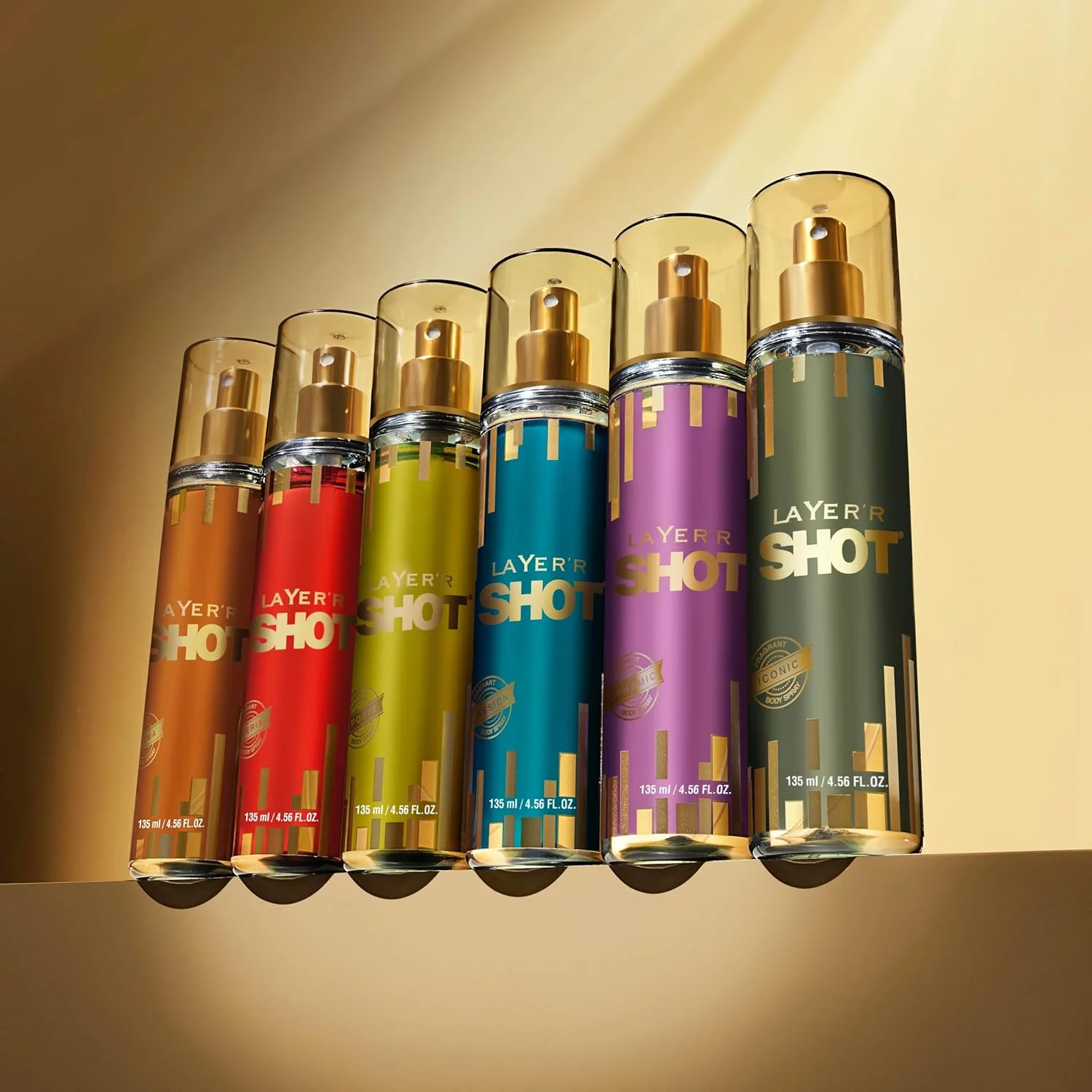 اسپری بدن مردانه لیرر شات گلد کمبو التیما، رایحه ماندگار و اسپرت (270 میلی لیتر، بسته 2 عددی)