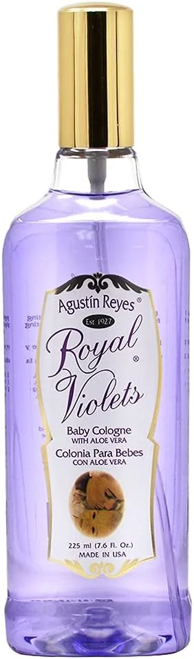 ادکلن کودک رویال ویولتس با آلوئه ورا برای پوست حساس کودک، رایحه آرامش بخش، بطری پلاستیکی 225 میلی لیتری
