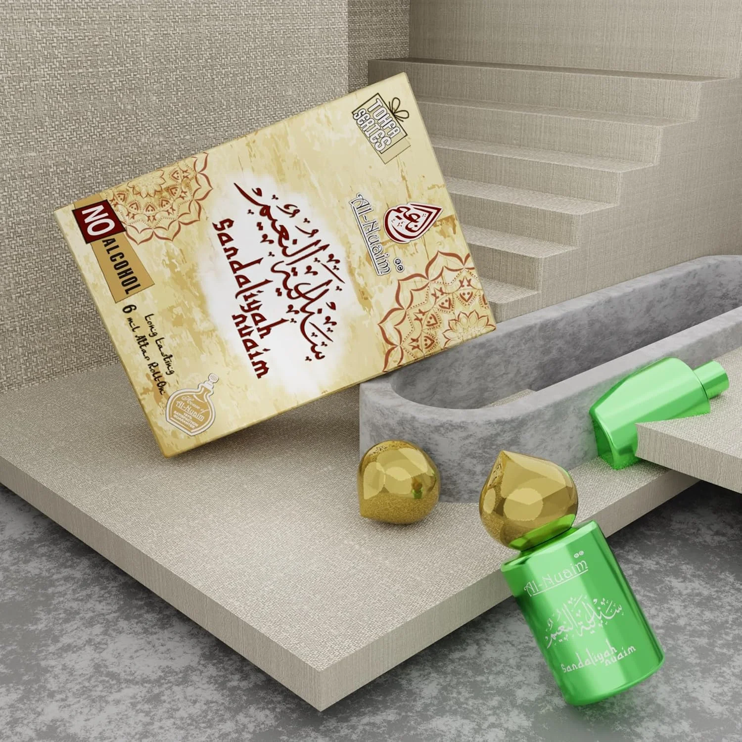 مجموعه تحفه النعیم، عطر رولی صندلیه نعیم برای آقایان و بانوان - بسته 4 عددی (6 میلی لیتر هر کدام) | عطر بدون الکل | رایحه ماندگار مجموعه تحفه النعیم، عطر رولی صندلیه نعیم برای آقایان و بانوان - بسته 4 عددی (6 میلی لیتر هر کدام) | عطر بدون الکل | رایحه ماندگار