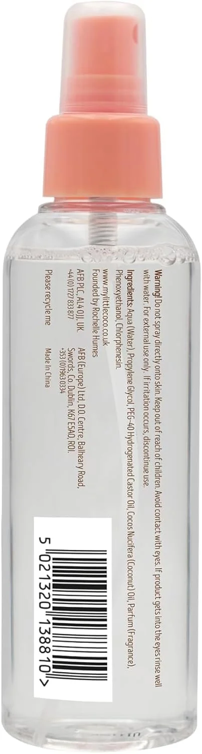 اسپری ملایم کودک مای لیتل کوکو – اسپری پارچه و ملحفه کودک با رایحه ملایم و روغن نارگیل – خنثی کننده بو، فرمولاسیون ملایم – 150 میلی لیتر اسپری ملایم کودک مای لیتل کوکو – اسپری پارچه و ملحفه کودک با رایحه ملایم و روغن نارگیل – خنثی کننده بو، فرمولاسیون ملایم – 150 میلی لیتر