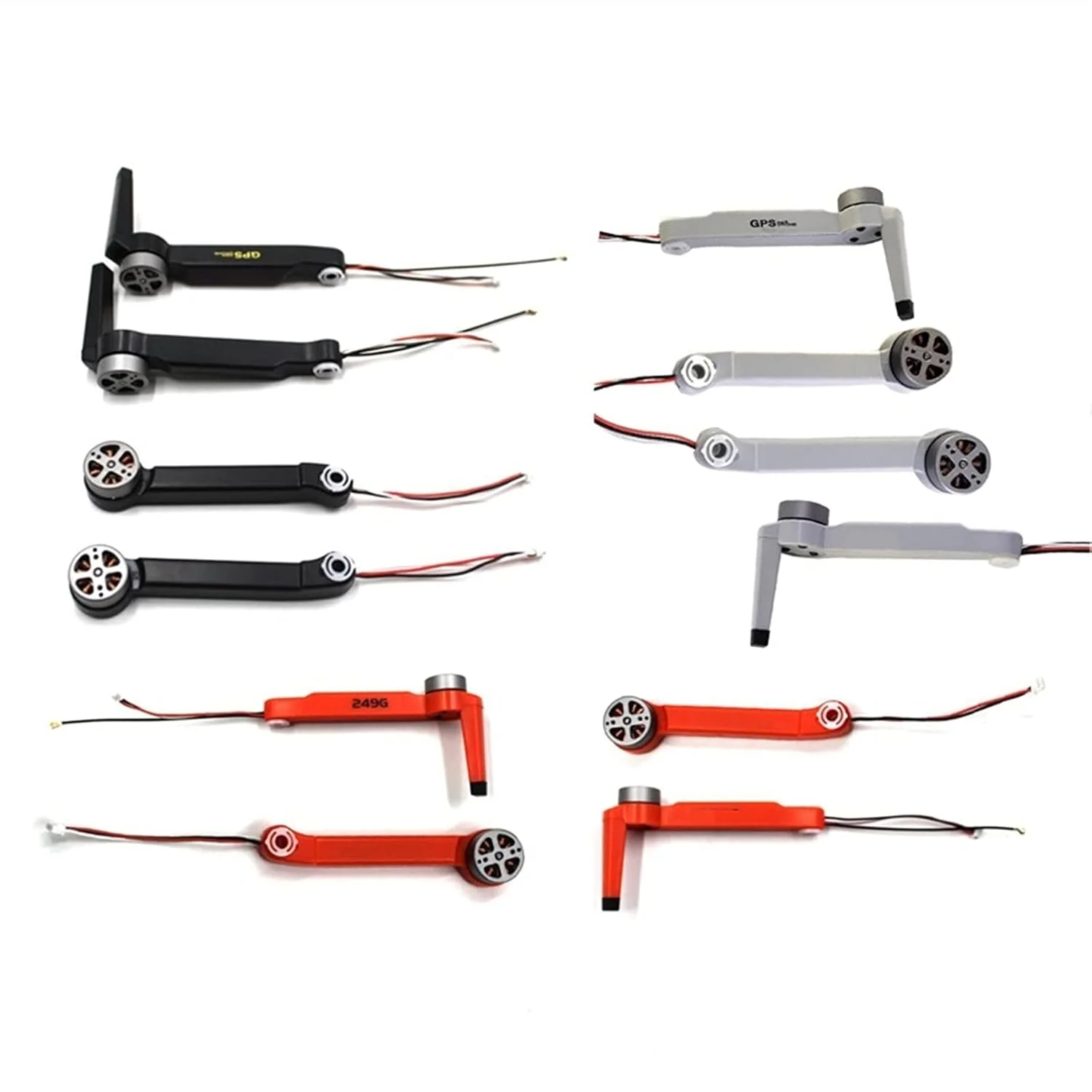 پروانه های کوادکوپتر، موتور براشلس، بازوی قطعات یدکی، مناسب برای SG108 DM001 L108 GPS RC بازوی جایگزین موتور پهپاد (مشکی عقب A)